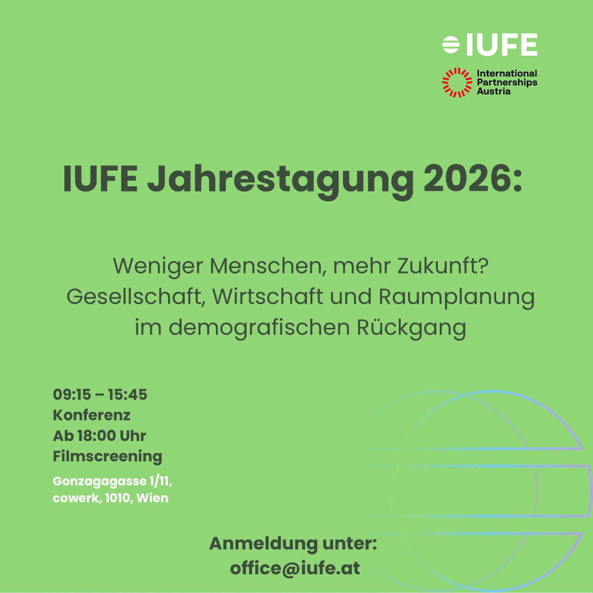 Upcoming: Weniger Menschen, mehr Zukunft?